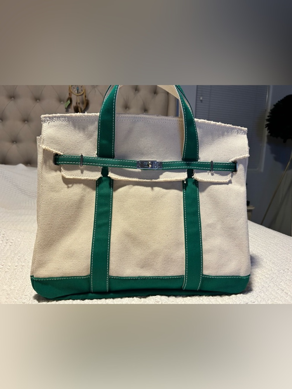 Viral SunWin Madaket boatkin large tote green Price Firm